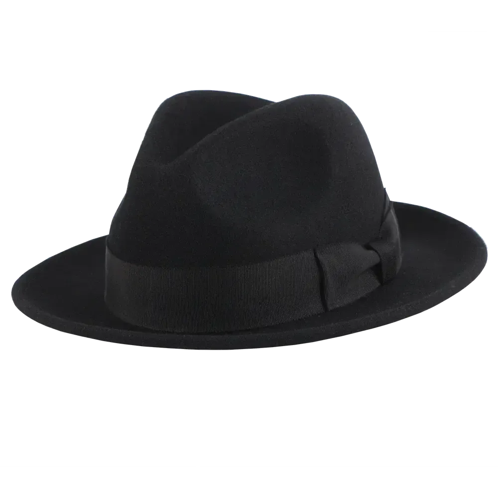 Pablo 2.0 | Womens Wool Felt Pinch Front Fedora Hat