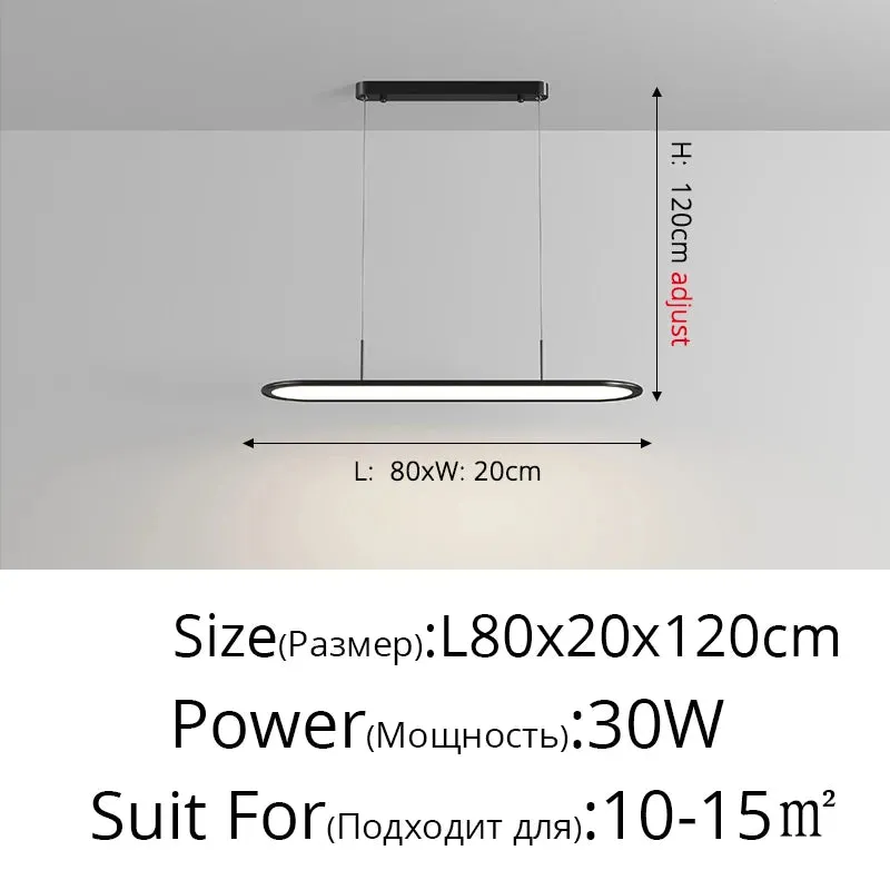 QIYI Sime White / black Lamp LED Pendant Lights