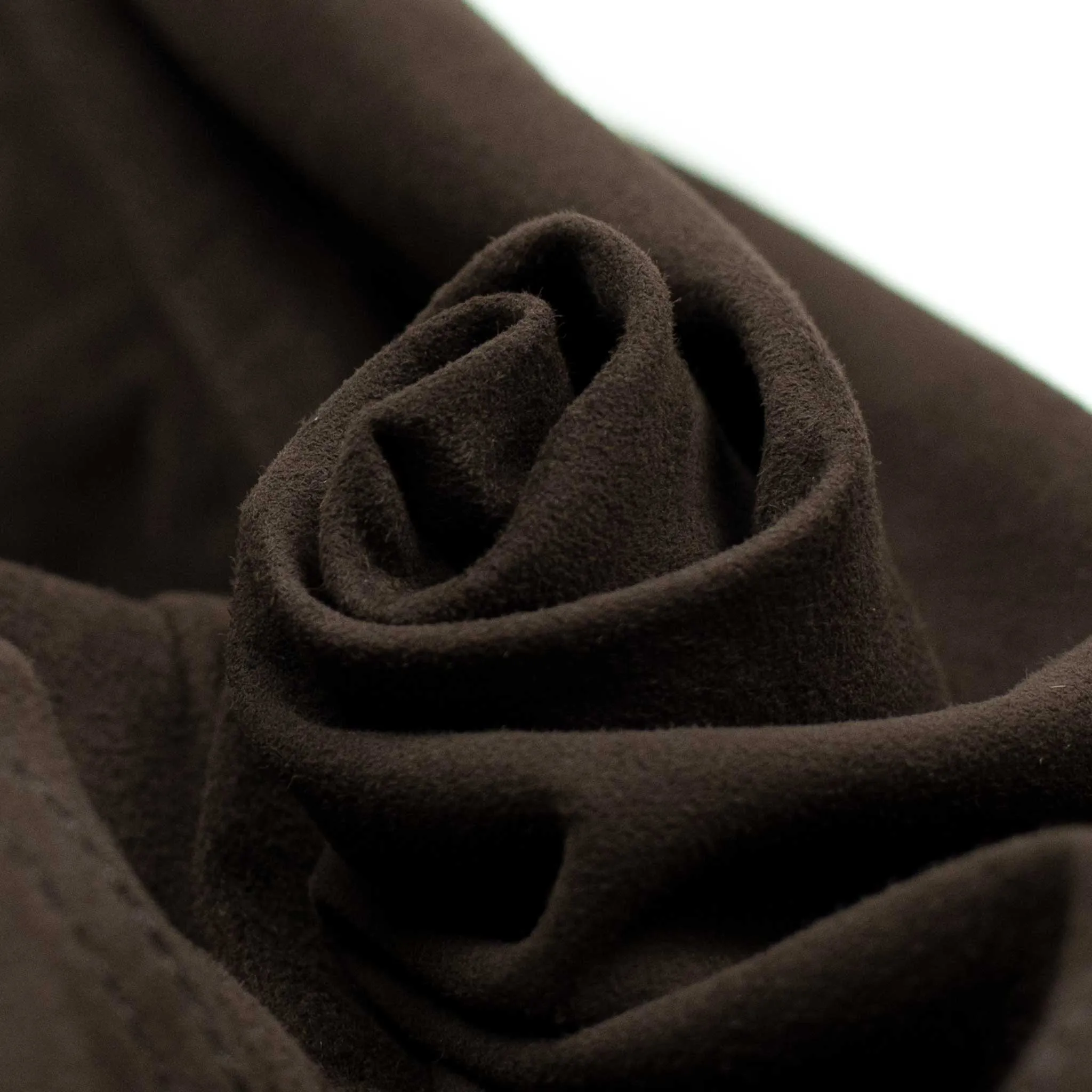 "Caffe" dark brown suede Valstarino bomber jacket, fully lined (restock)