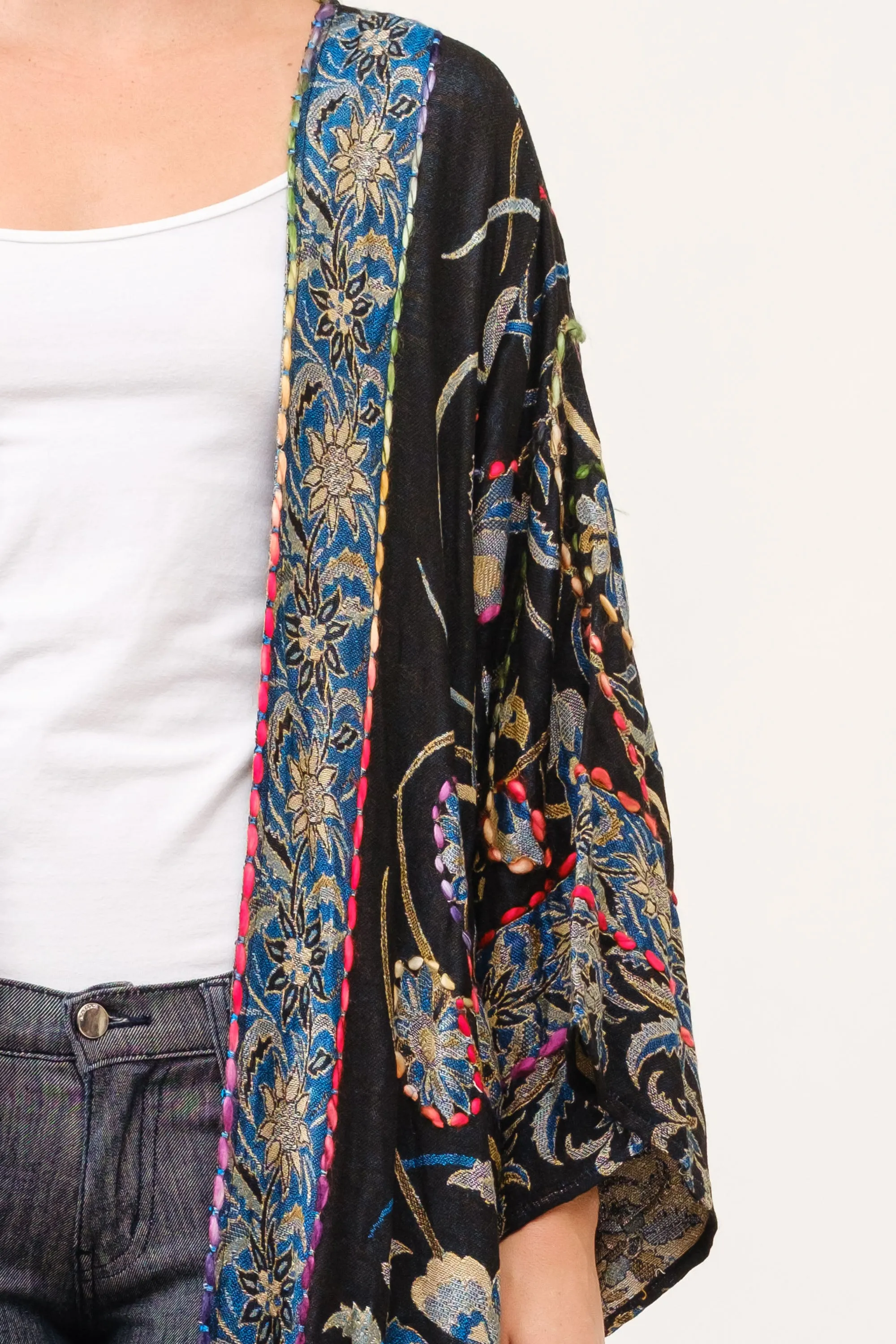 RAJ CIARA THICK STITCH EMBROIDERED DUSTER