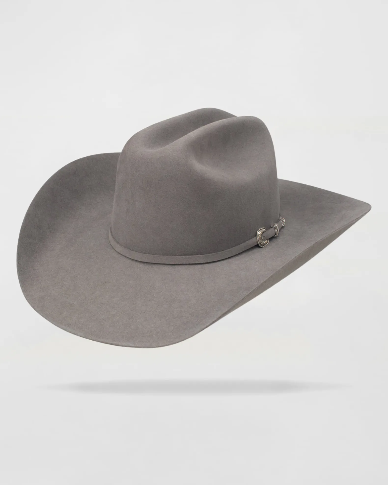 Rustic Rider Felt Cowboy Hat in Silver Belly