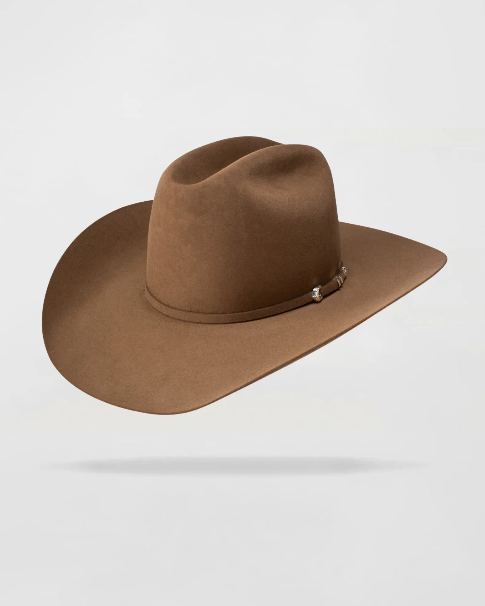 Rustic Rider Felt Cowboy Hat in Silver Belly
