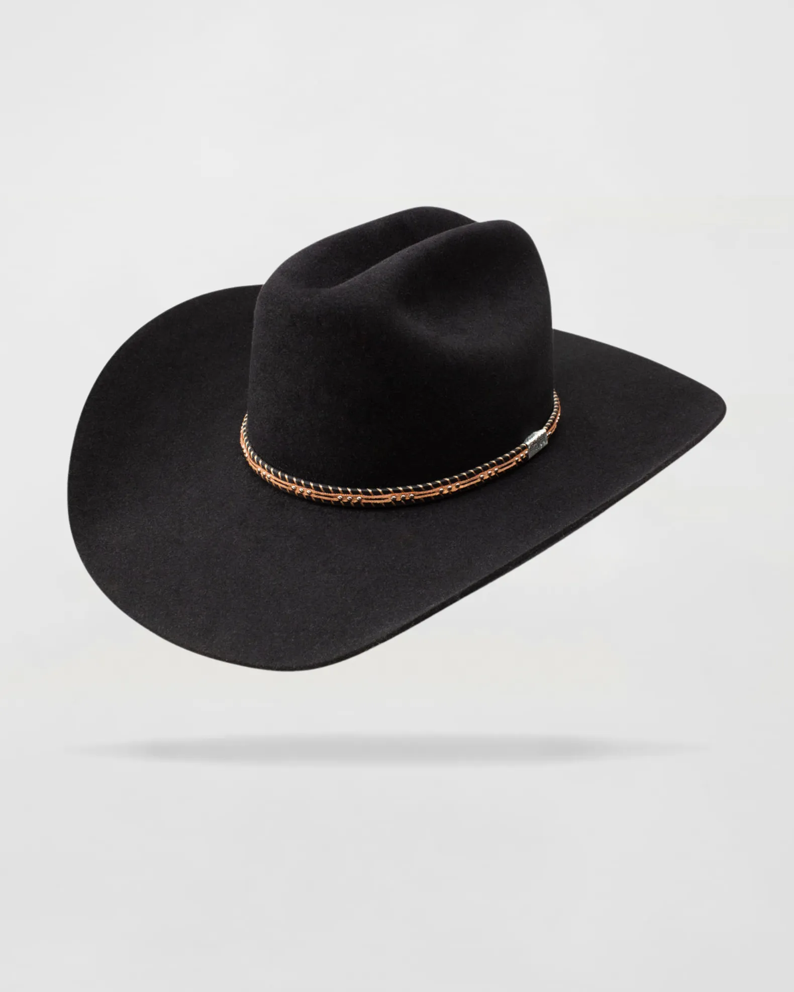 Saddle Star Felt Cowboy Hat in Black