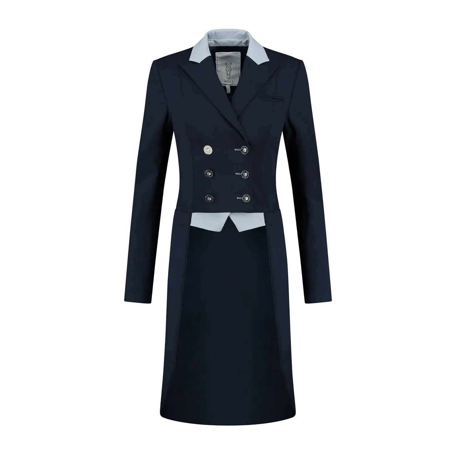 Slipjas - navy, lichtblauw & Swarovski