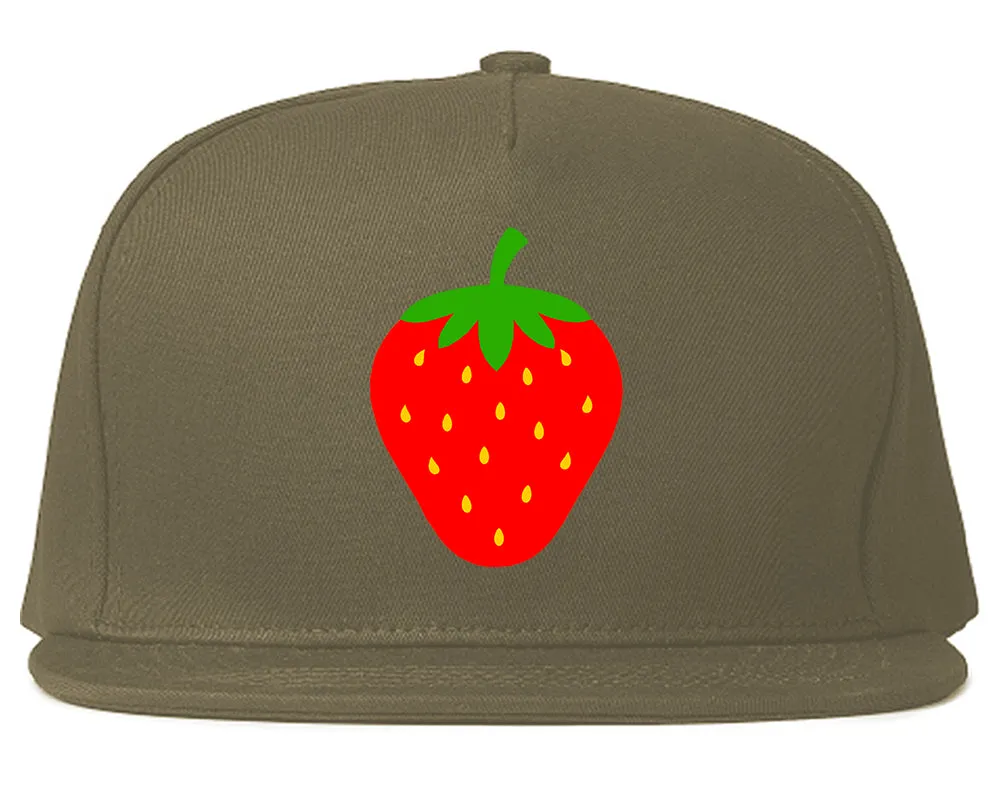 Strawberry Fruit Chest Mens Snapback Hat