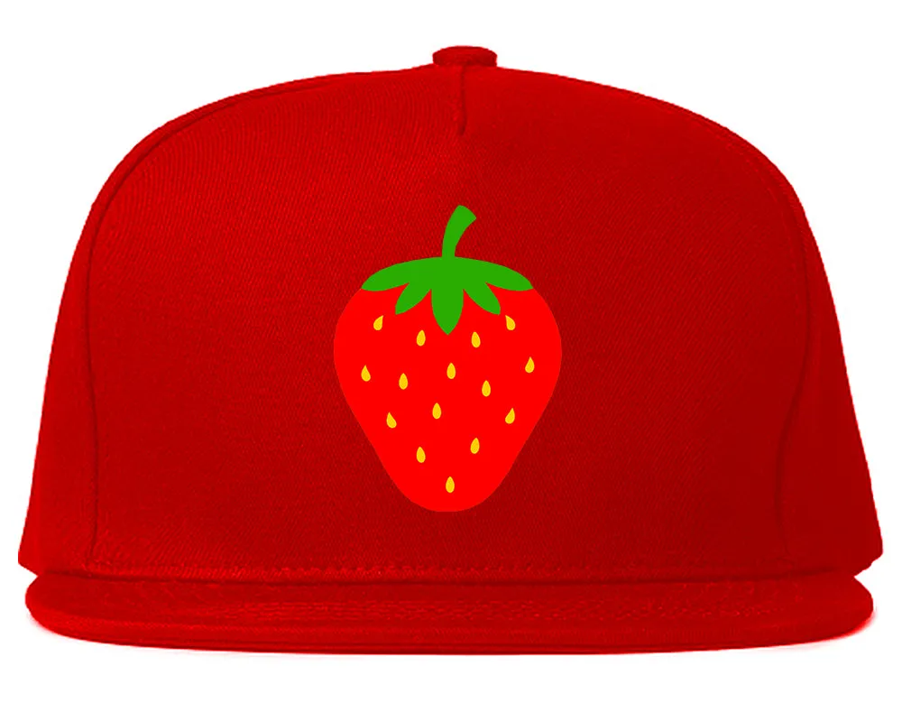 Strawberry Fruit Chest Mens Snapback Hat
