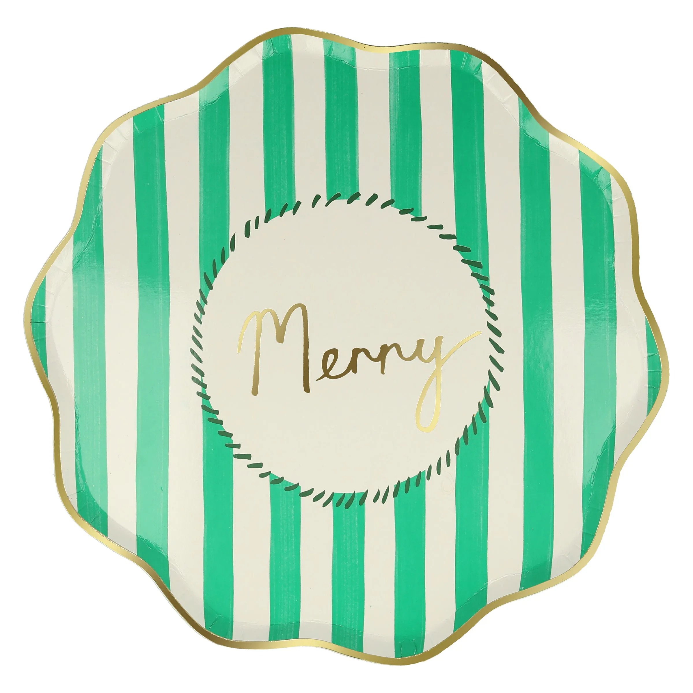 Striped Dinner Plates (x 8)