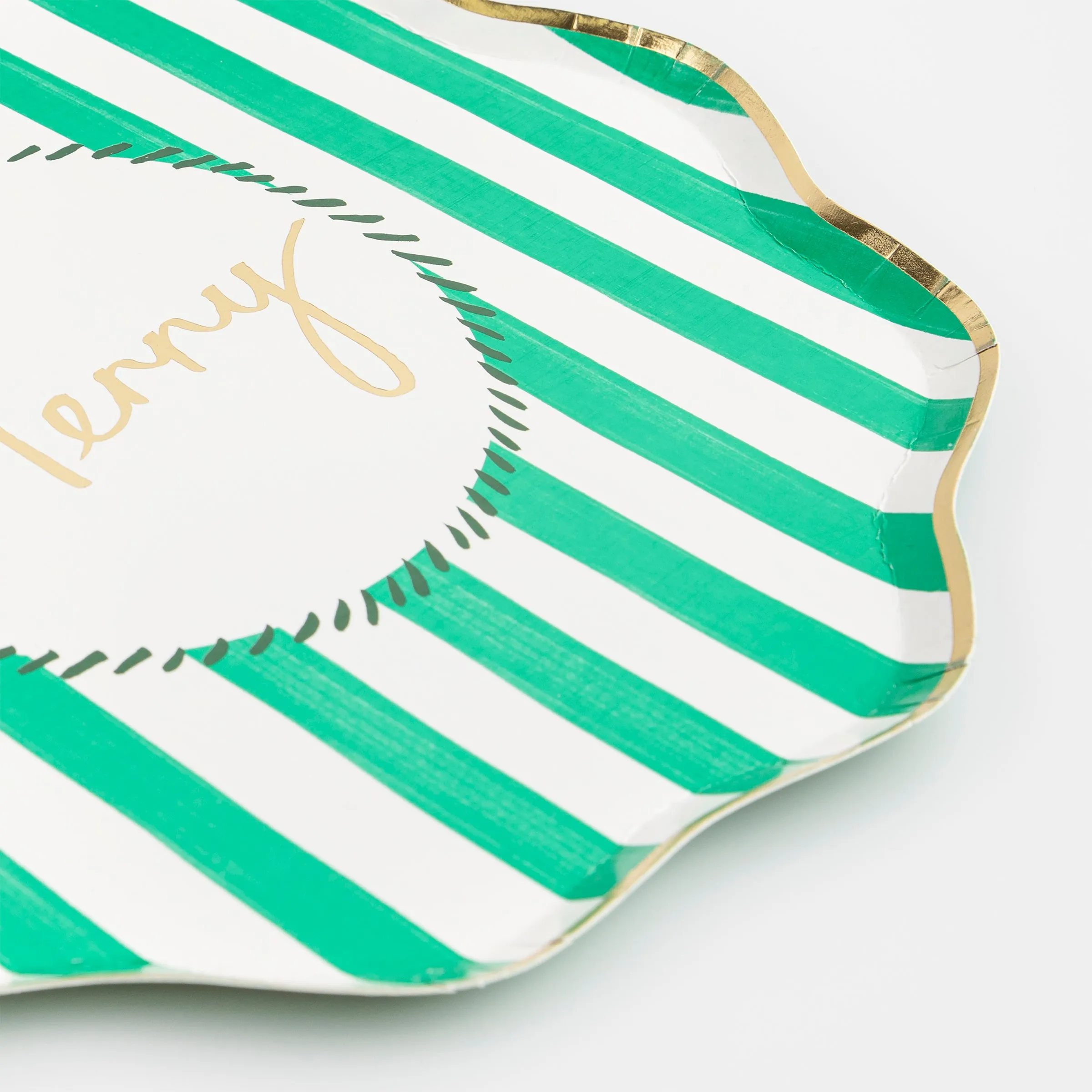 Striped Dinner Plates (x 8)