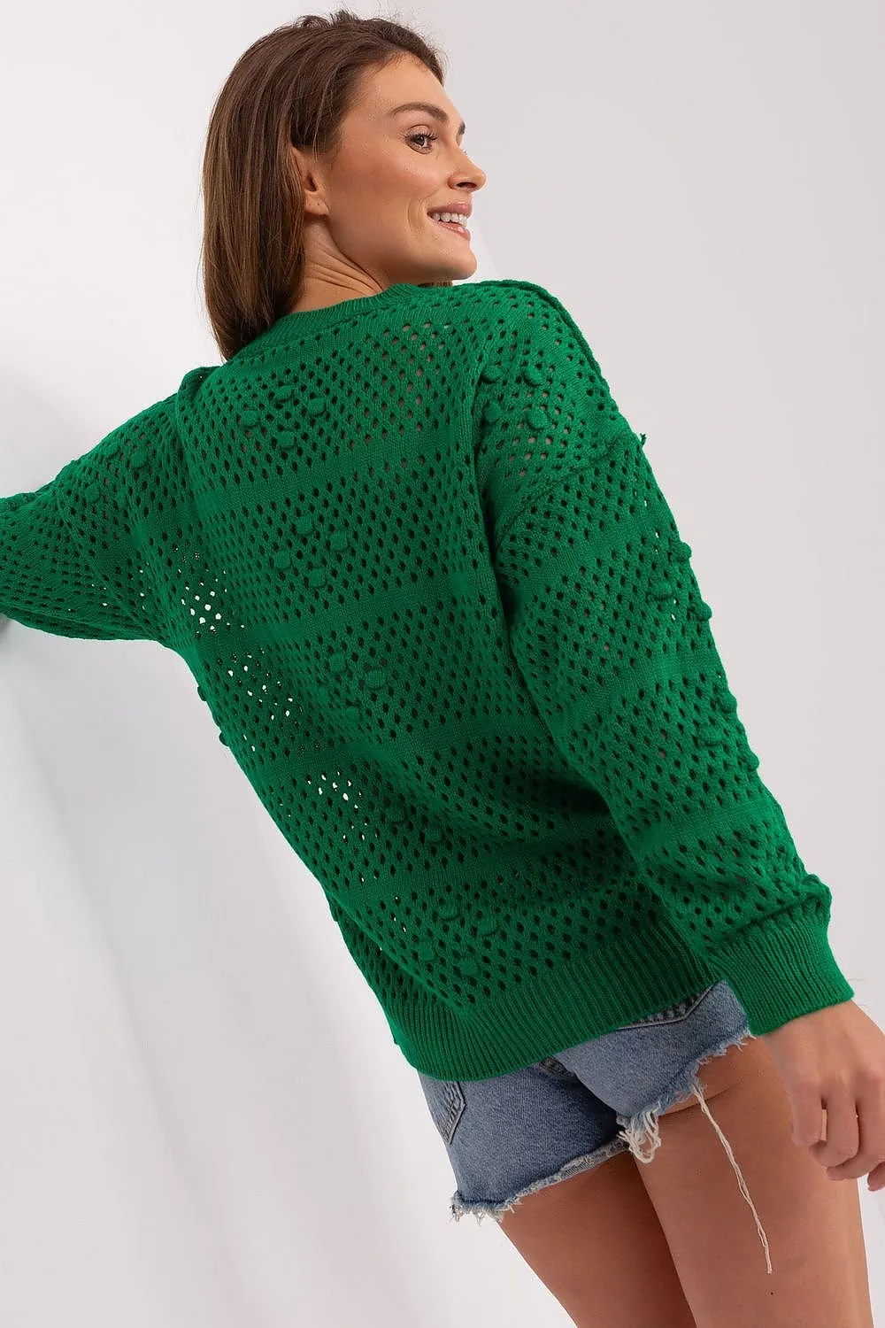 TEEK - Knitted Mesh Sweater Top