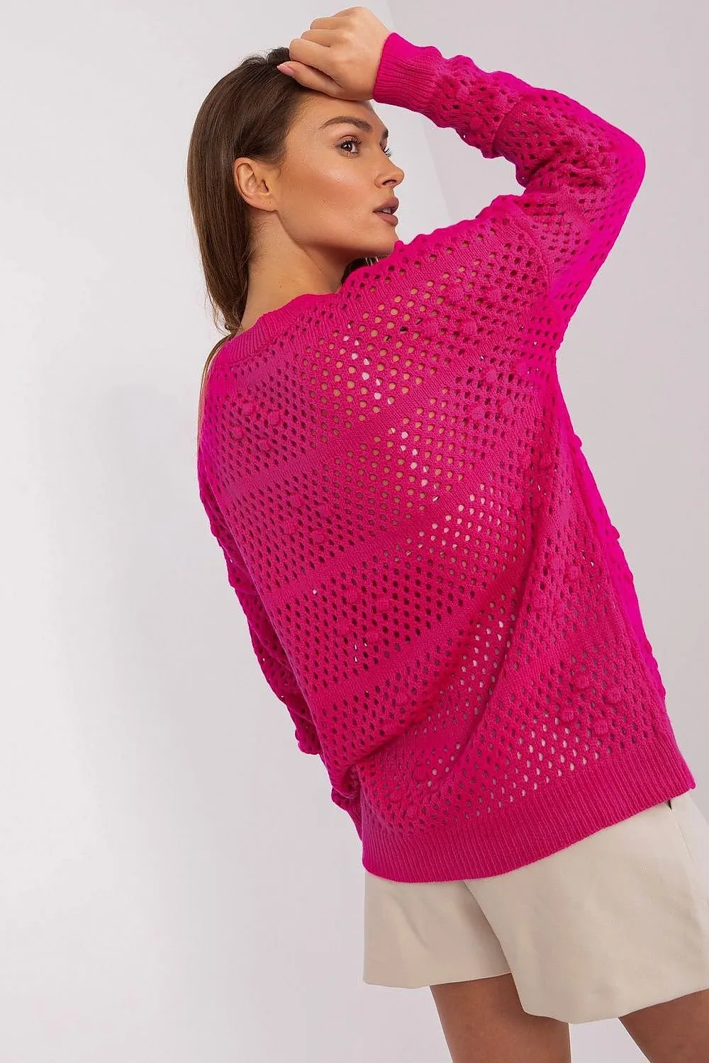 TEEK - Knitted Mesh Sweater Top