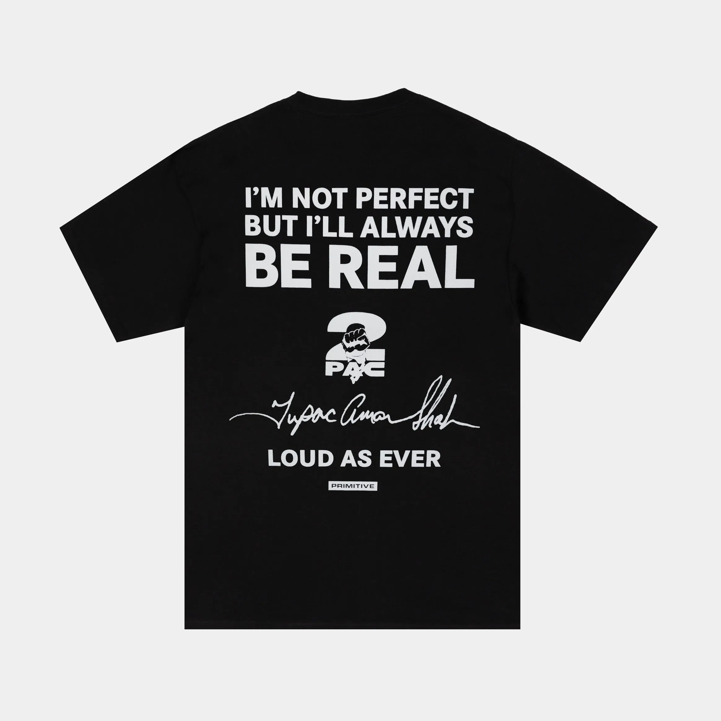 Tupac Truth Mens Short Sleeve Shirt (Black/White)