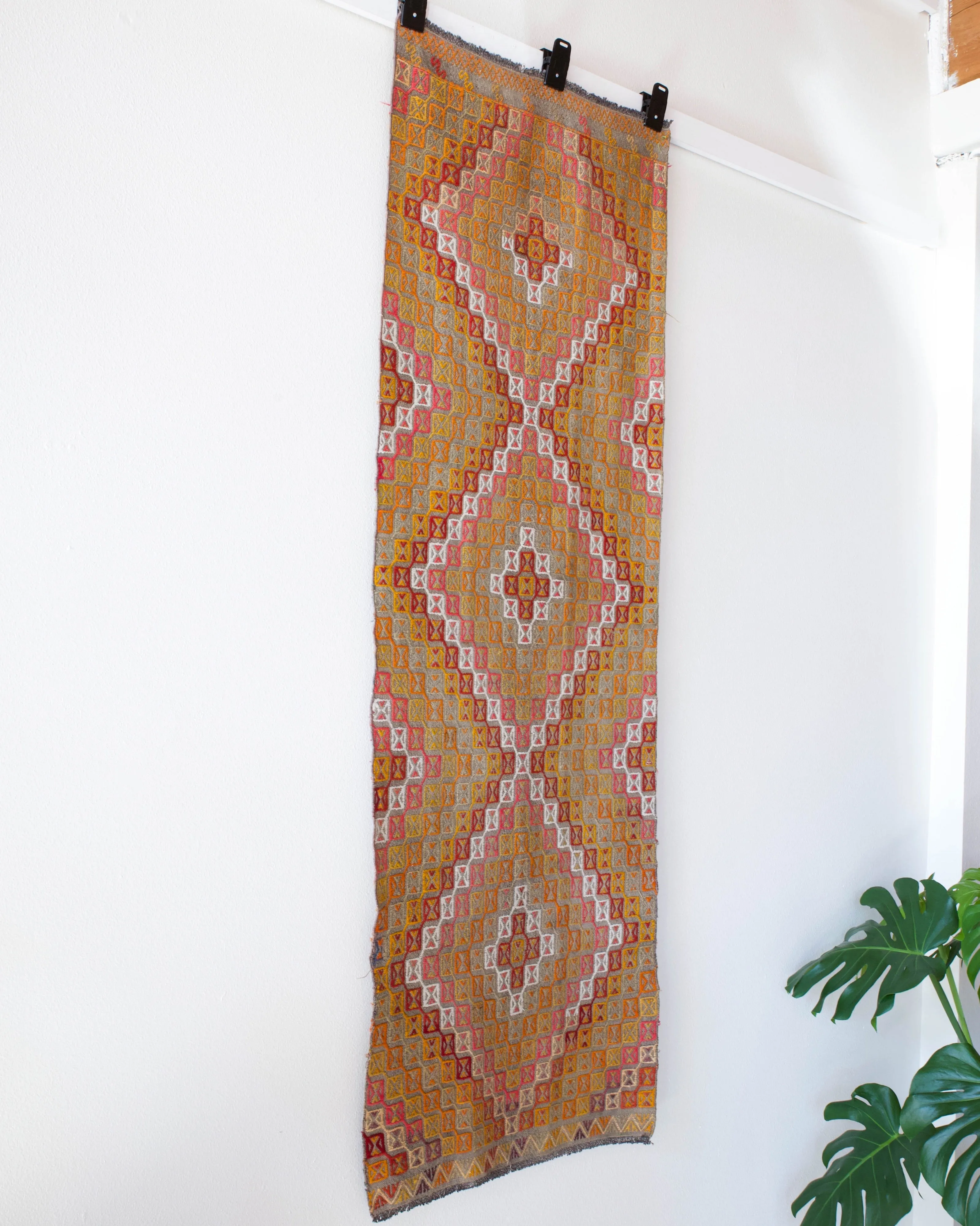 Vintage Aegean Cicim Kilim Runner 2'4"x6'10"
