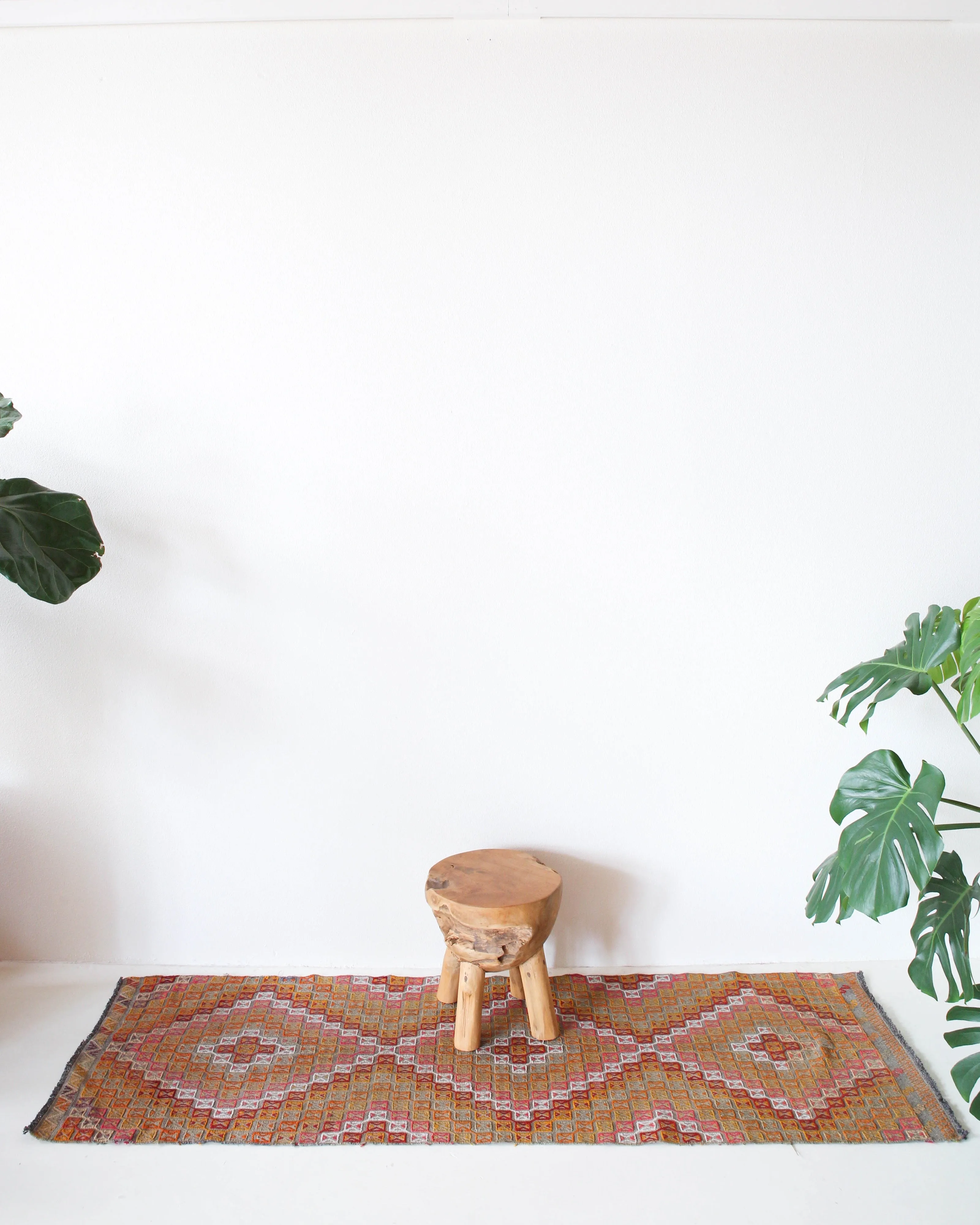 Vintage Aegean Cicim Kilim Runner 2'4"x6'10"