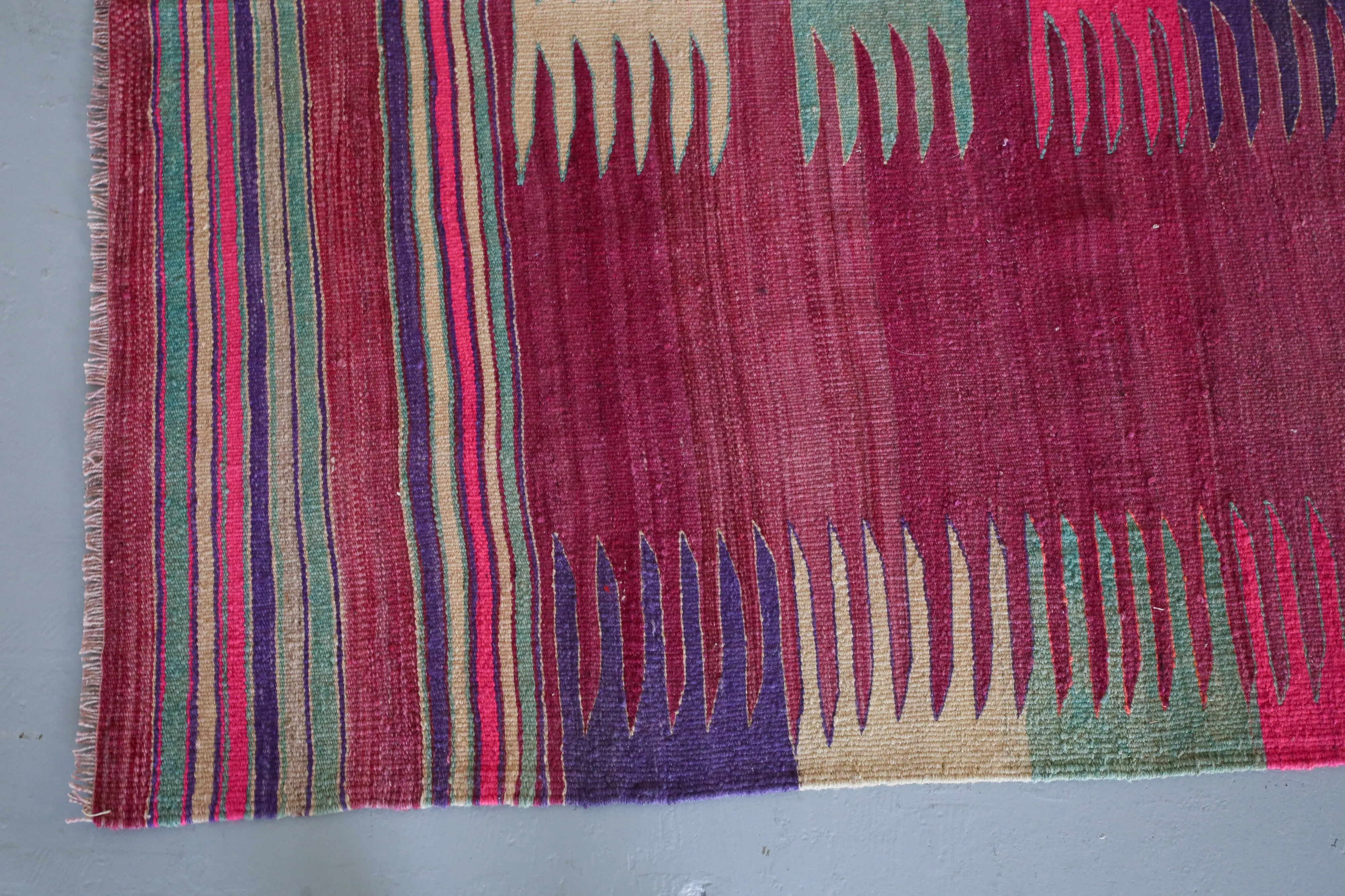 Vintage Bodrum Bos Kilim Rug  4'3"x6'10"