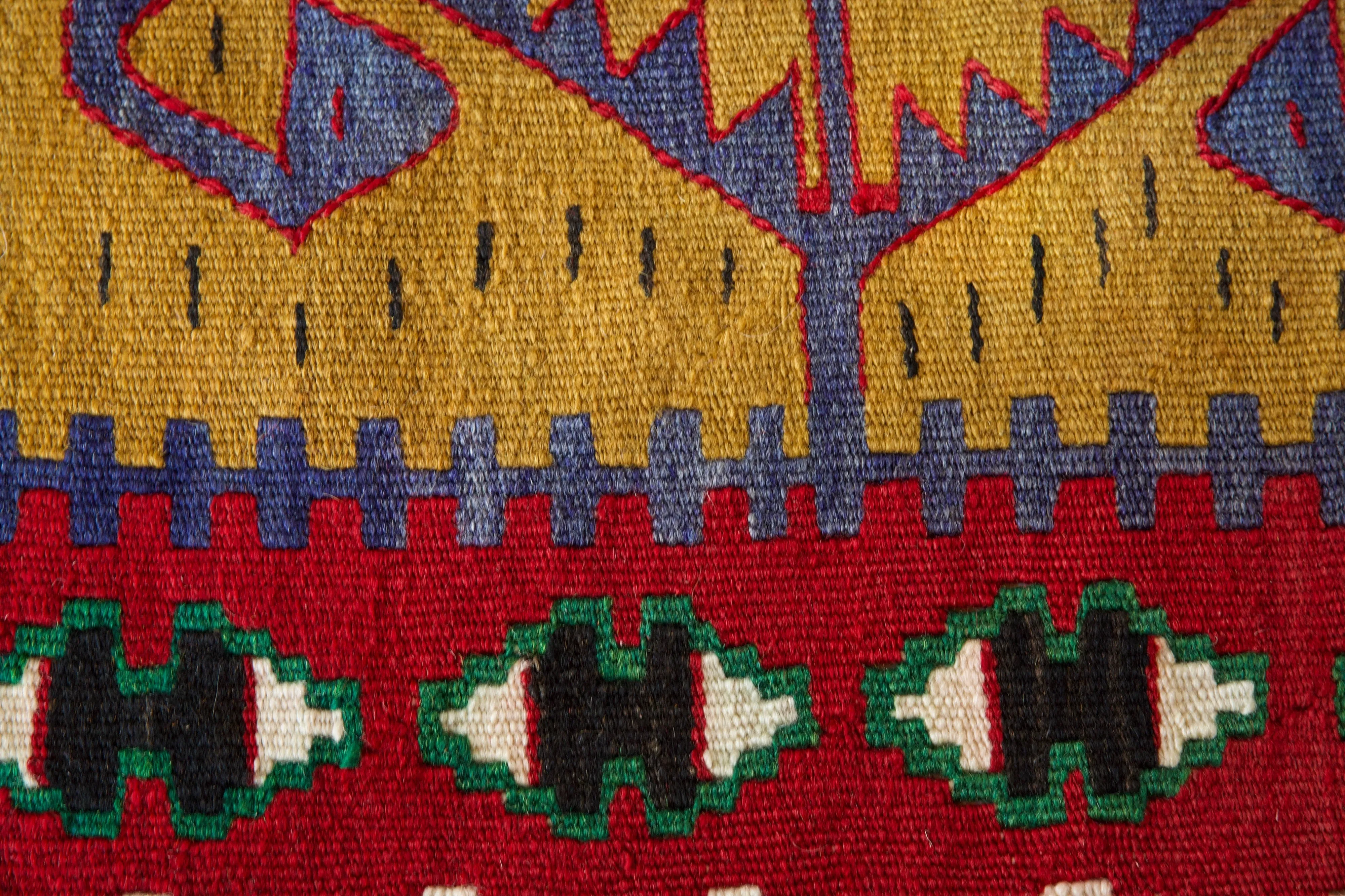 Vintage central Anatolian Kilim Rug 3'3"x5'7"