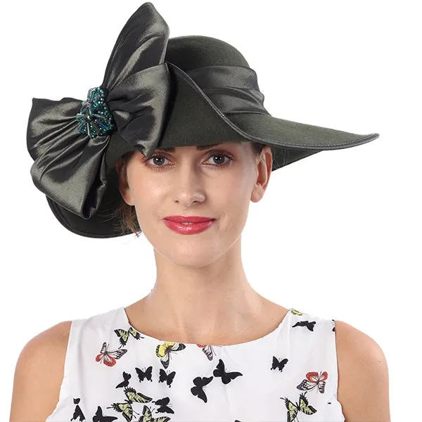 Women Asymmetric Felt Wool Winter Hats Z013