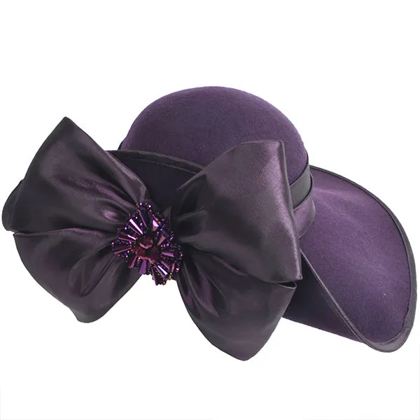 Women Asymmetric Felt Wool Winter Hats Z013