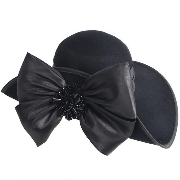 Women Asymmetric Felt Wool Winter Hats Z013