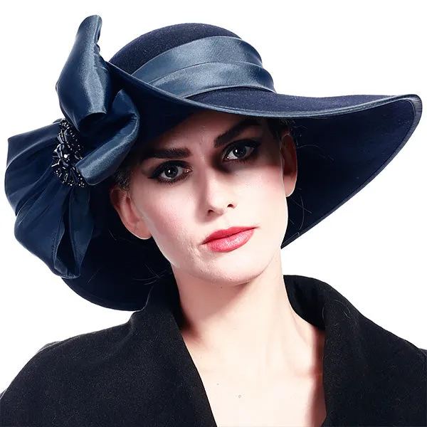 Women Asymmetric Felt Wool Winter Hats Z013