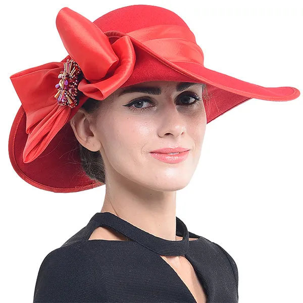Women Asymmetric Felt Wool Winter Hats Z013