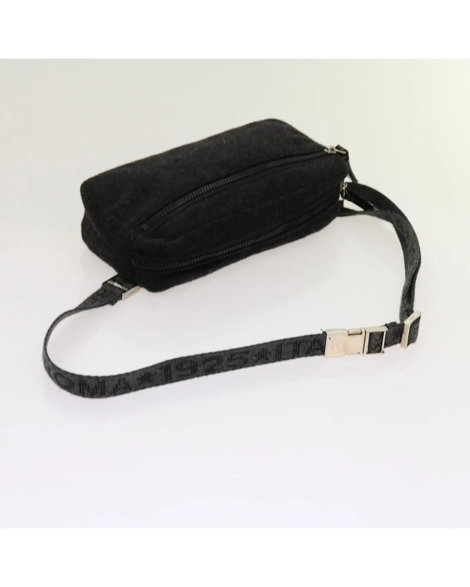 Wool Gray Body Bag by Italian Designer
