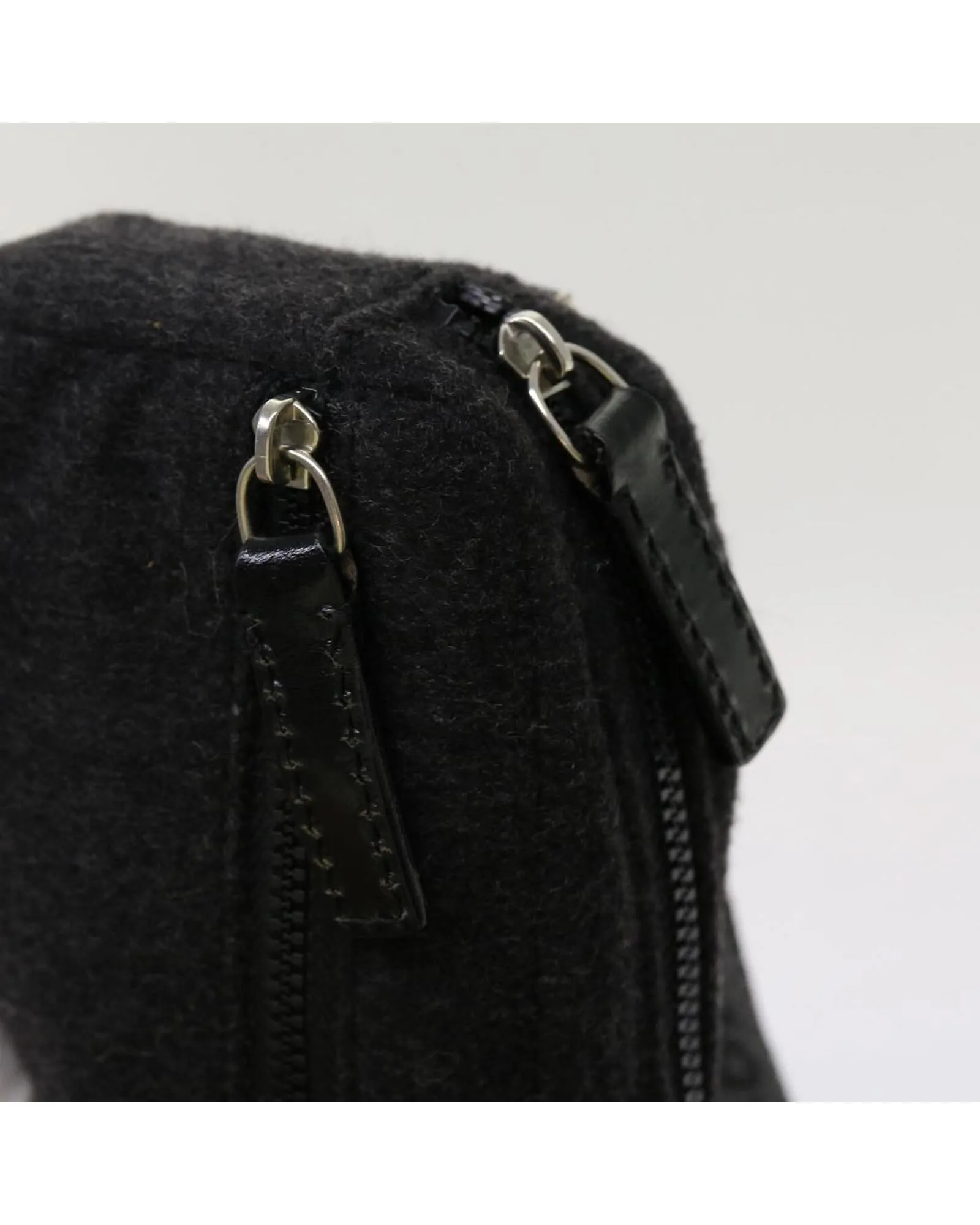 Wool Gray Body Bag by Italian Designer