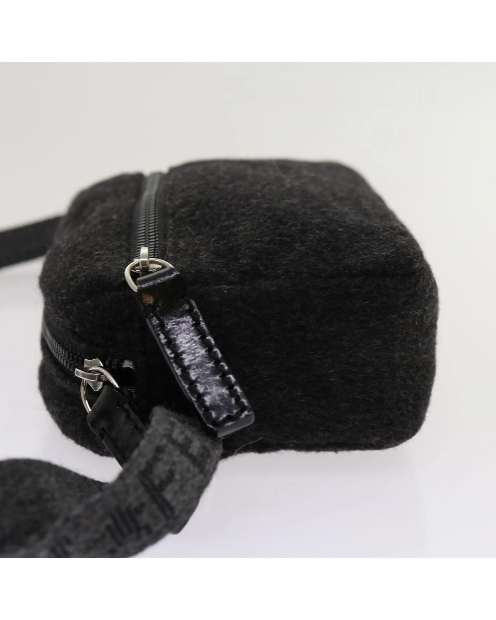 Wool Gray Body Bag by Italian Designer