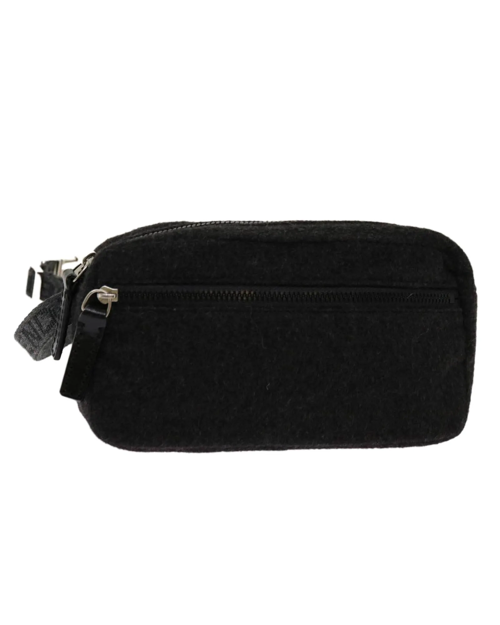 Wool Gray Body Bag by Italian Designer