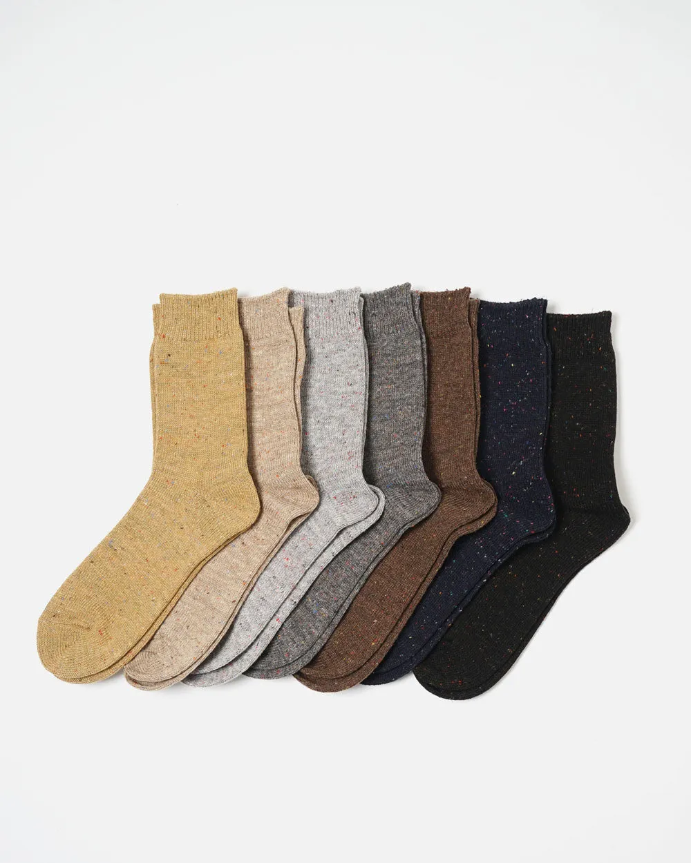 Wool Nep Socks / Light Gray