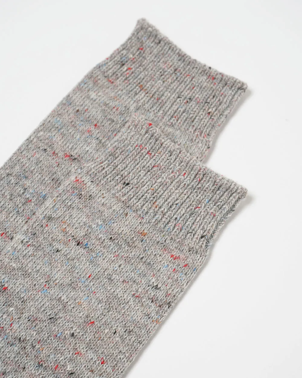Wool Nep Socks / Light Gray