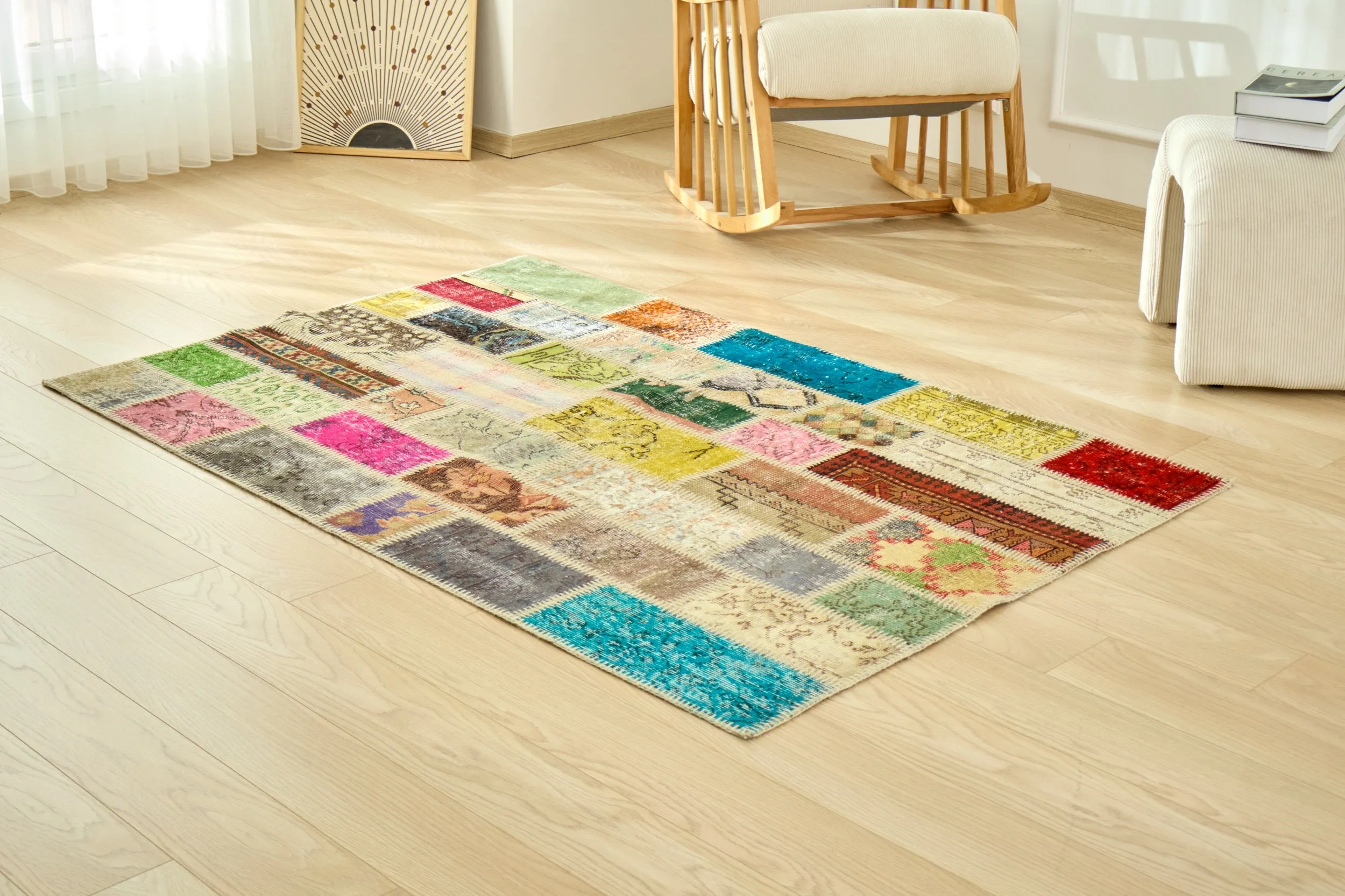 Zarya - Vintage Turkish Patchwork Rug
